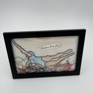 Geriljabroderi I believe I can fly i str 10 x 15 cm