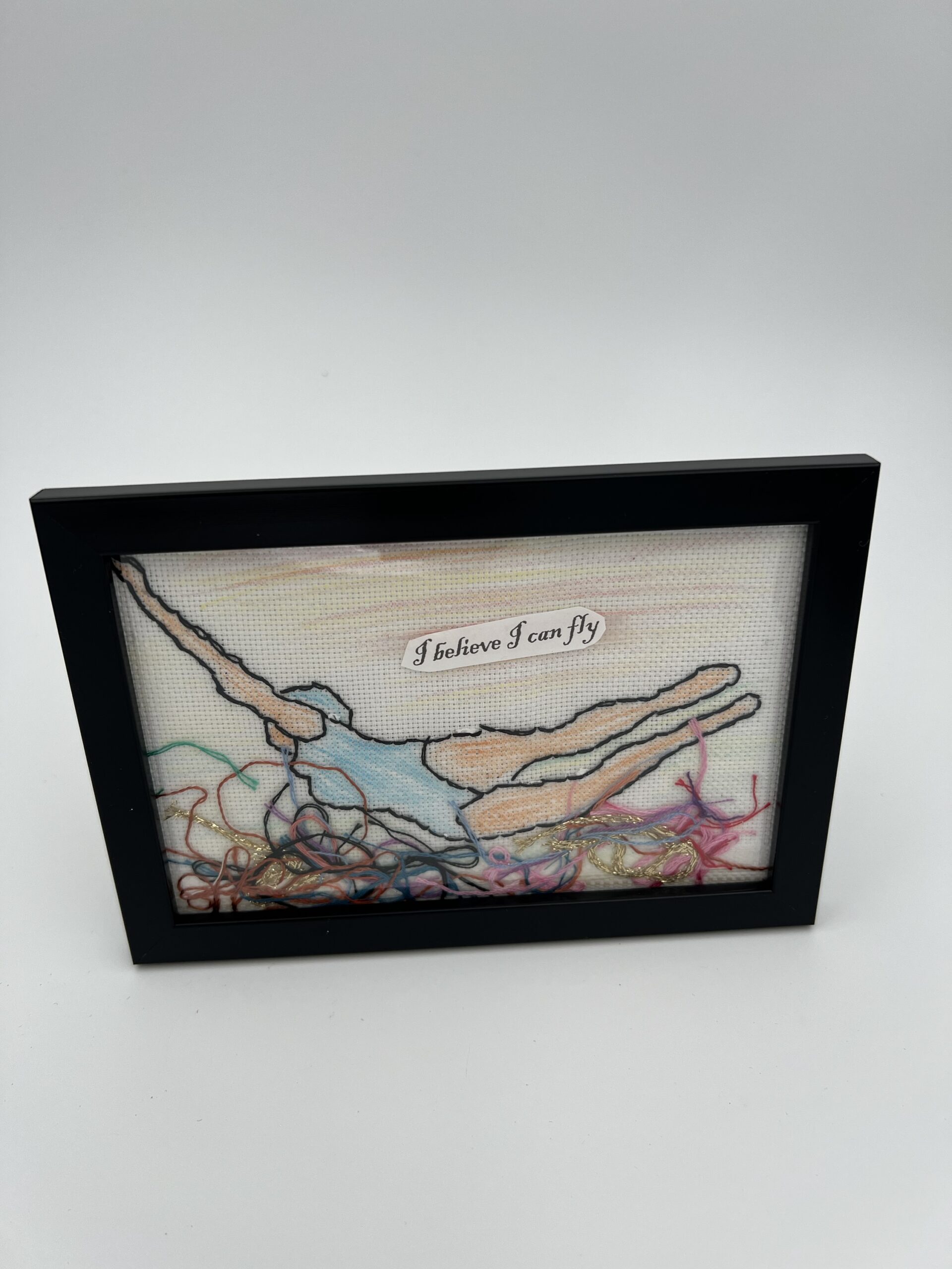 Geriljabroderi I believe I can fly i str 10 x 15 cm