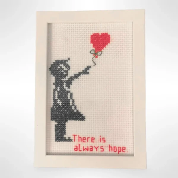 There is Always Hope Banksy - broderi