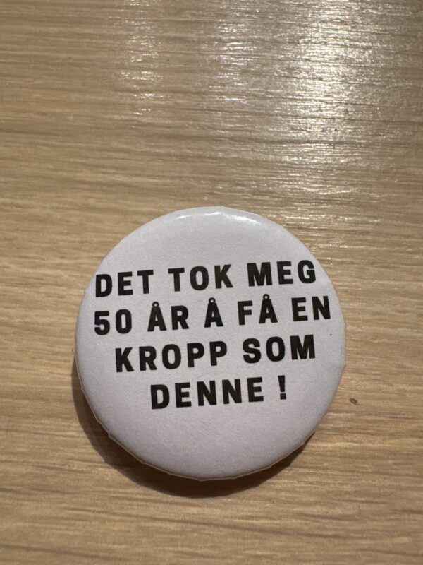 50 års button