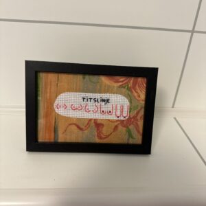 Titslinje kortversjonen geriljabroderi