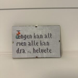 Ingen kan alt geriljabroderi