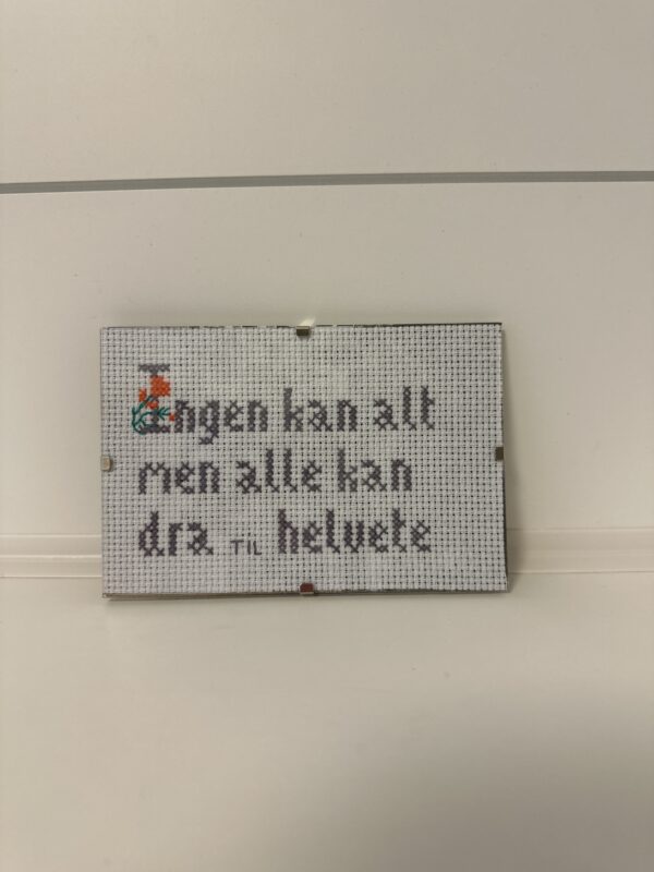 Ingen kan alt geriljabroderi