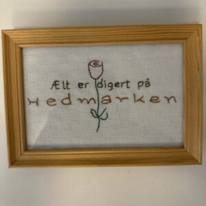Ælt er digert på Hedmarken geriljabroderi