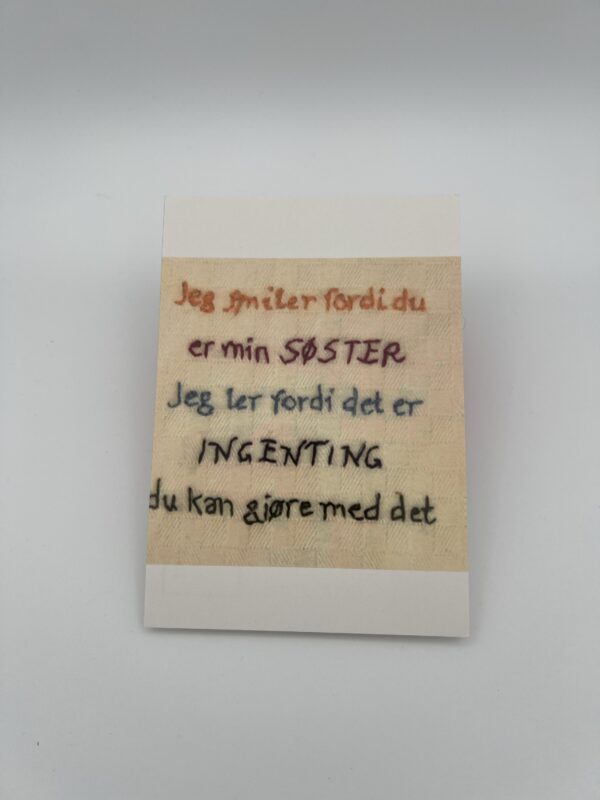 Postkort søster