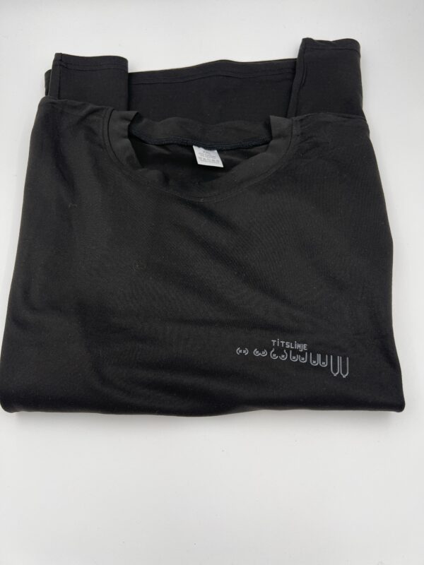 Titslinje t-shirt svart