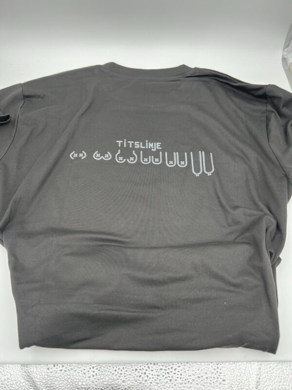 Titslinje t-shirt svart - Bilde 3