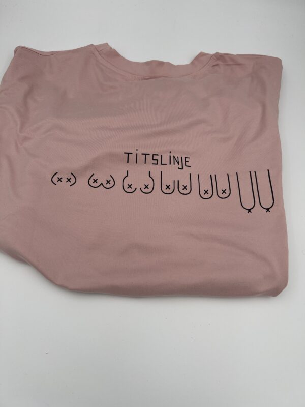 Titslinje t shirt gammelrosa - Bilde 2
