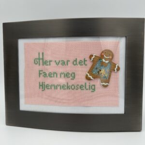 Geriljabroderi hjemmekos med pepperkakemann