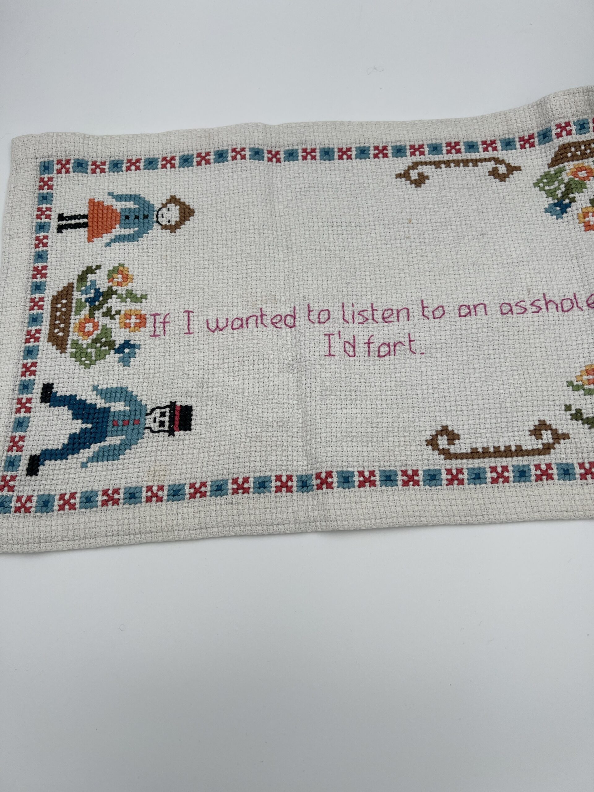 Håndbrodert løper geriljabroderi - Bilde 2