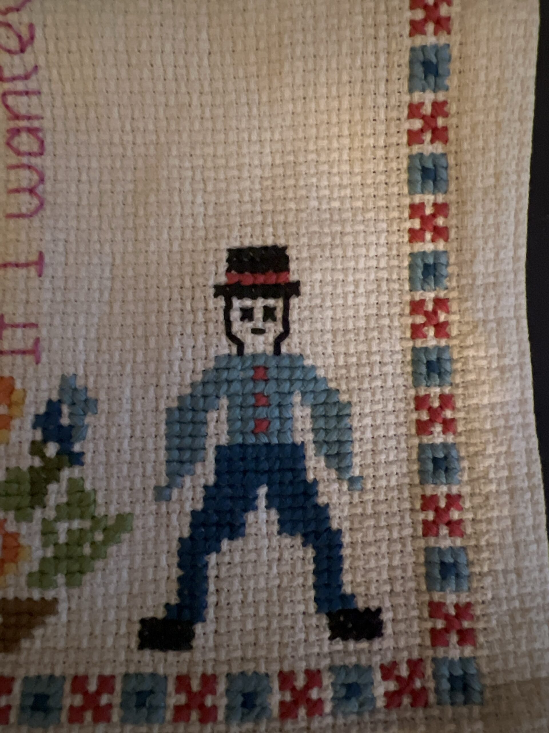 Håndbrodert løper geriljabroderi - Bilde 4