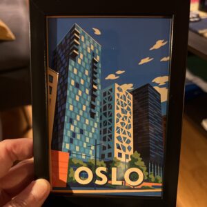 Oslo postkort i ramme