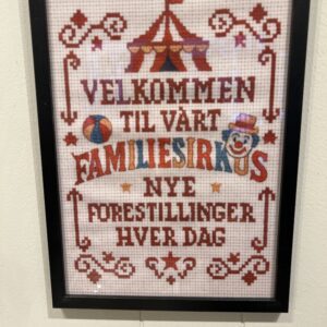 Familiesirkus vinyltrykk