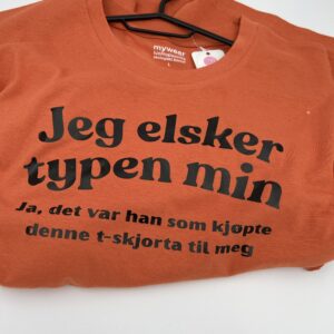 T skjorte typen min