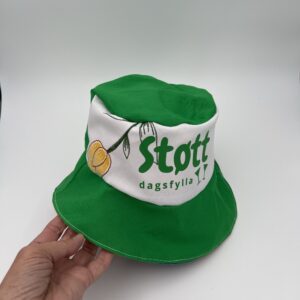 Grønn dagsfylla bøttehatt
