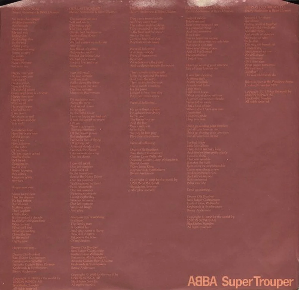 ABBA - Super Trouper (POLS 322)
