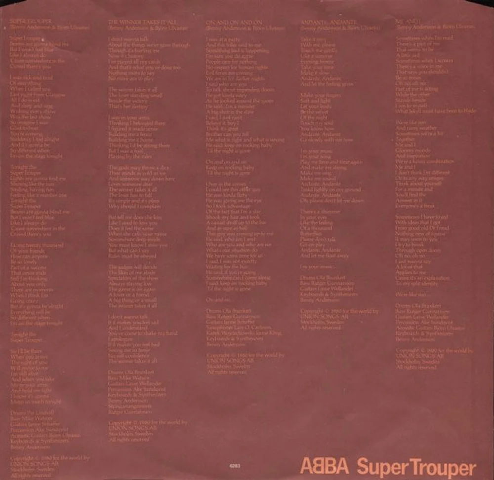 ABBA - Super Trouper (POLS 322)