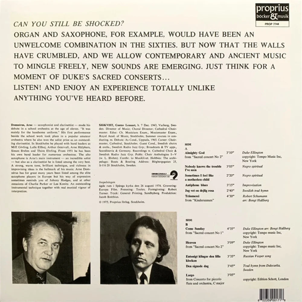 Arne Domnérus With Gustaf Sjökvist - Antiphone Blues (PROP 7744)
