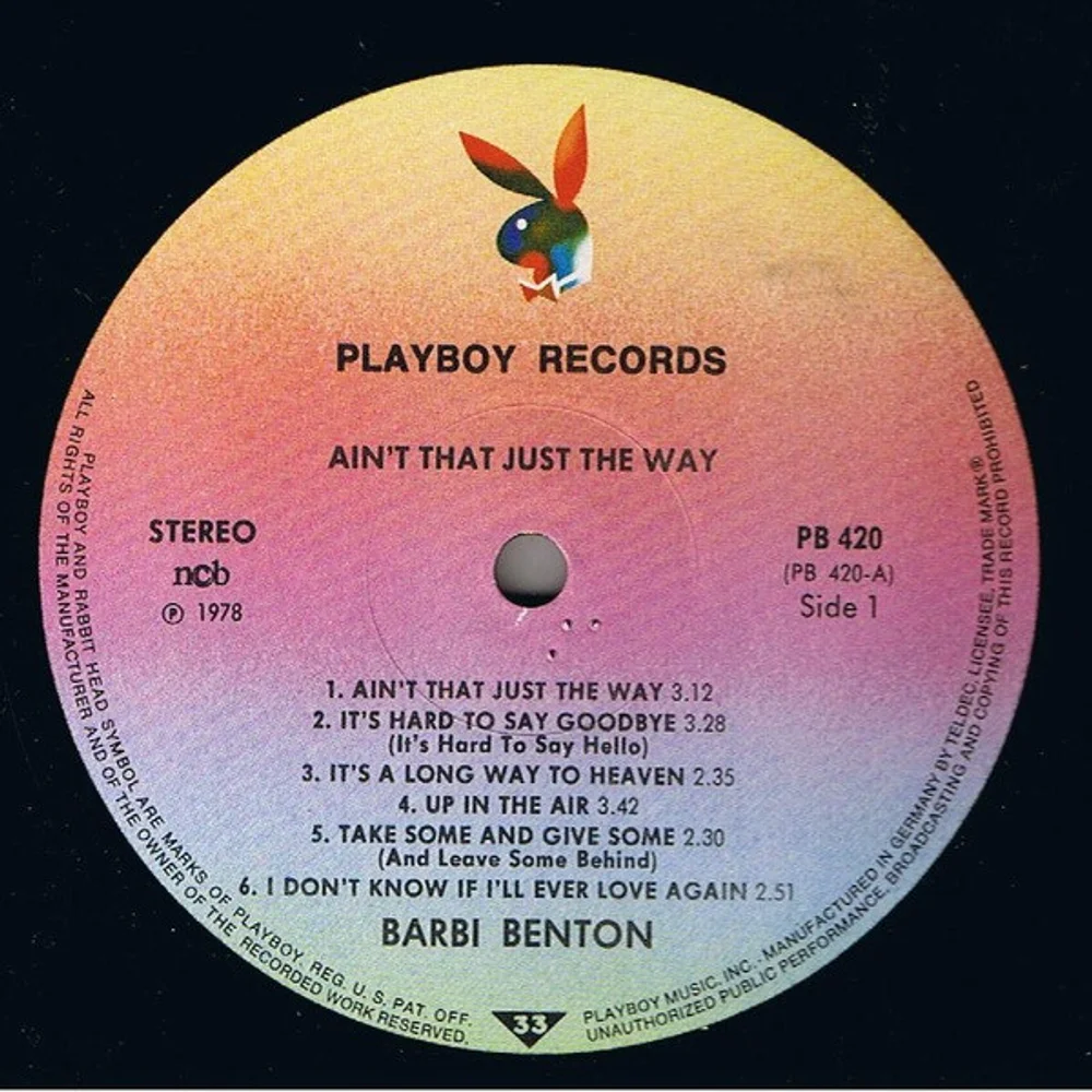 Barbi Benton - Ain't That Just The Way (PB-420)