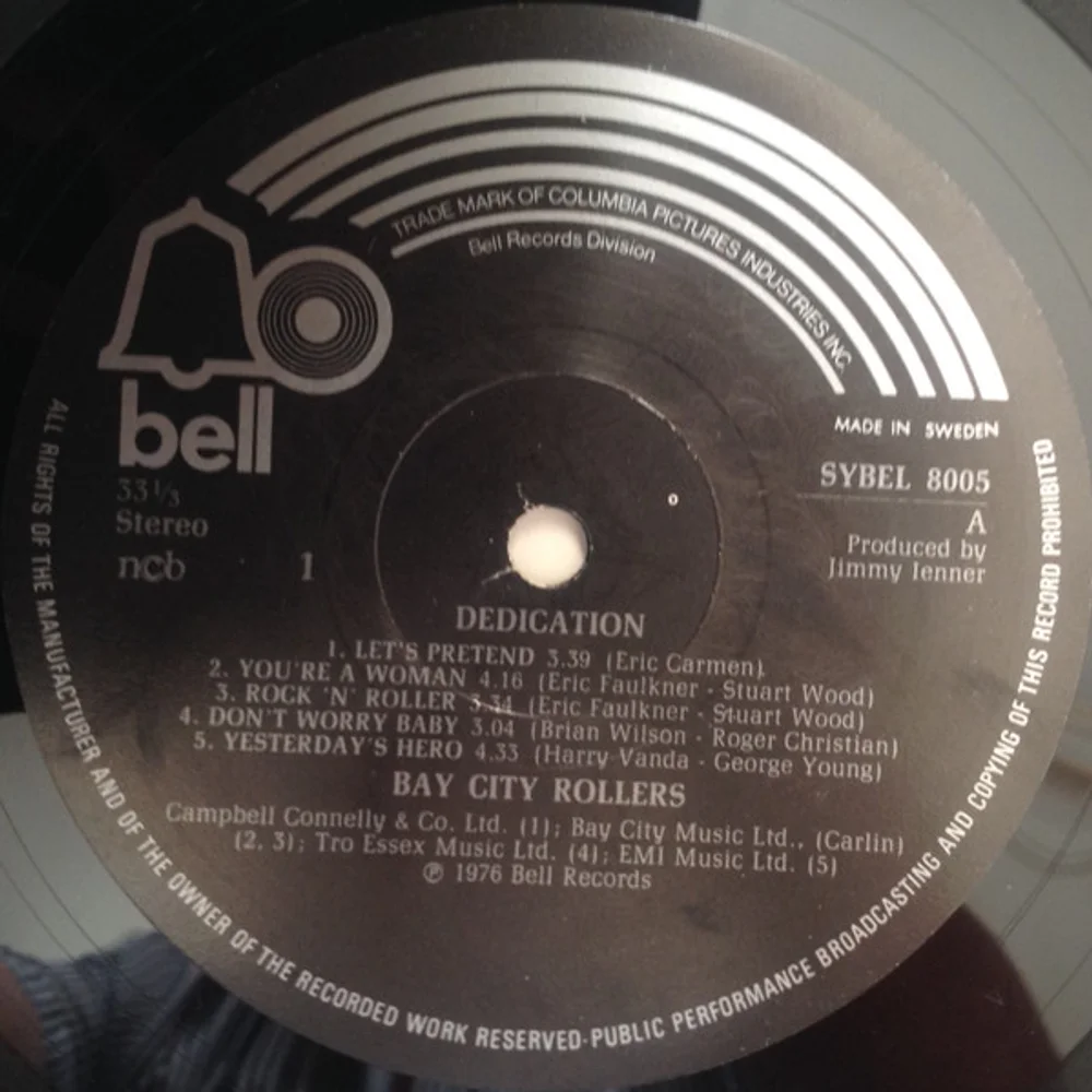 Bay City Rollers - Dedication (SYBEL 8005)