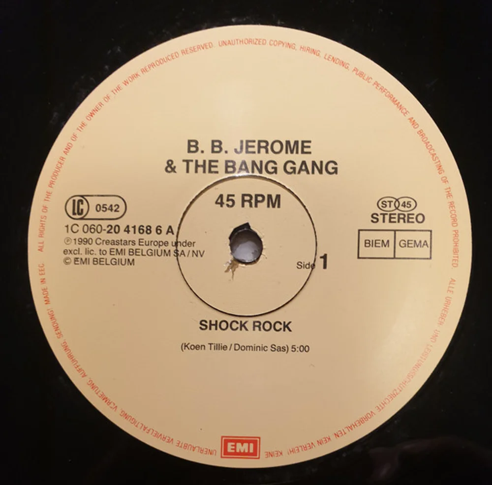 B.B. Jerome & The Bang Gang - Shock Rock (1C 060 20 4168 6)