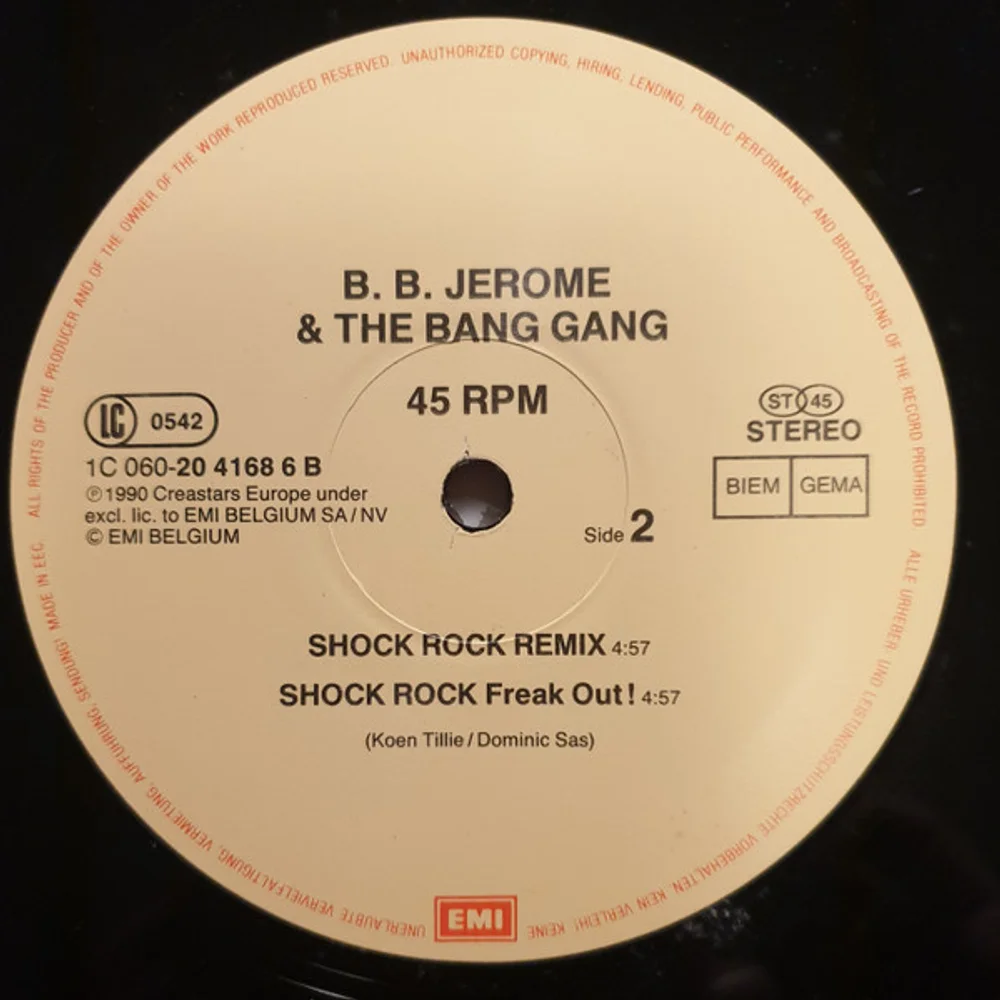 B.B. Jerome & The Bang Gang - Shock Rock (1C 060 20 4168 6)