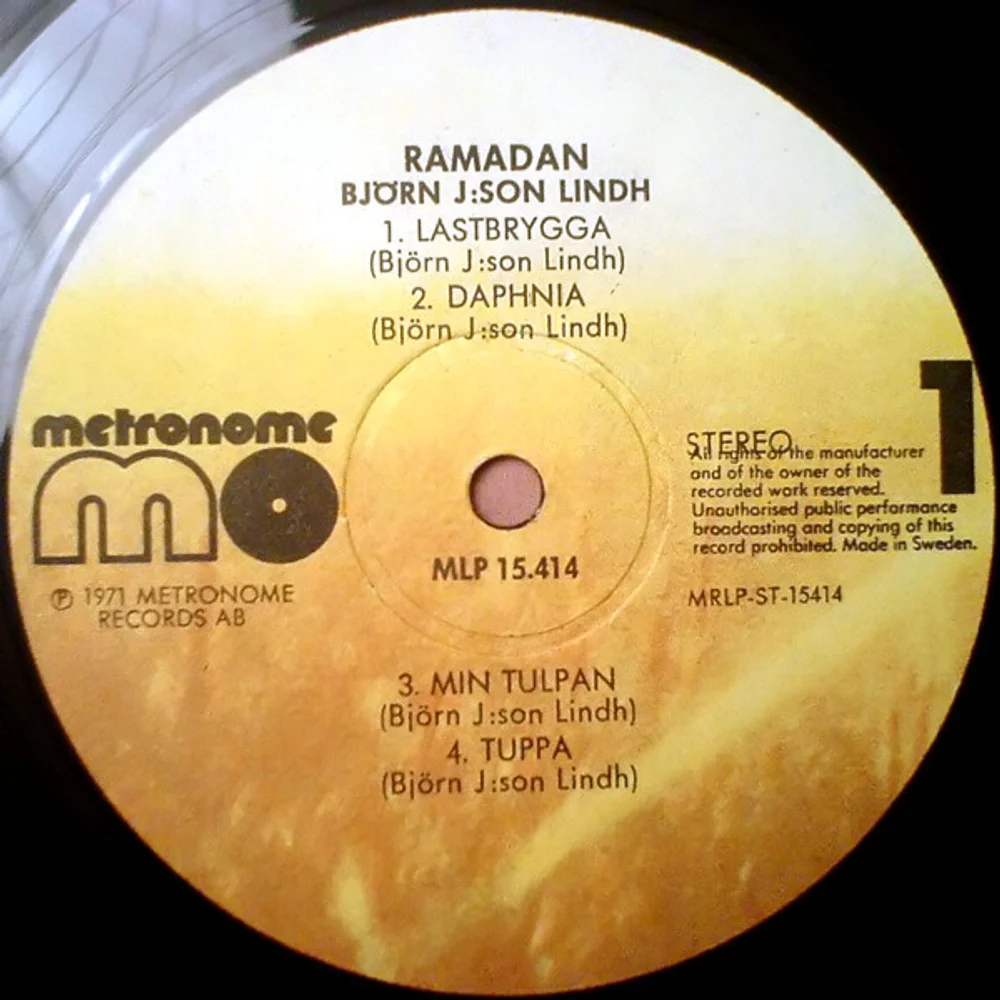 Björn J:Son Lindh - Ramadan (MLP 15414)