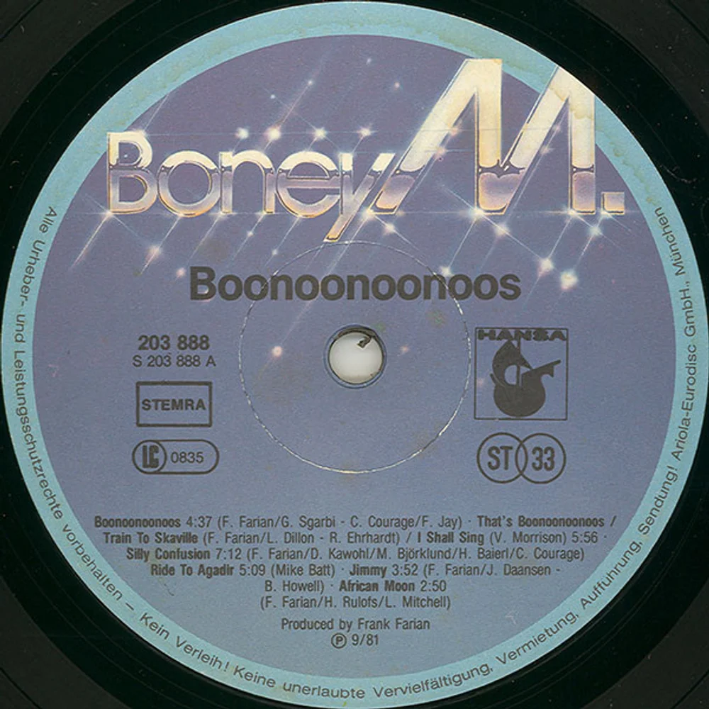Boney M. - Boonoonoonoos (203 888)