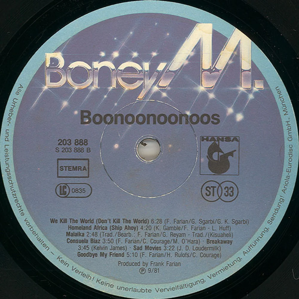 Boney M. - Boonoonoonoos (203 888)