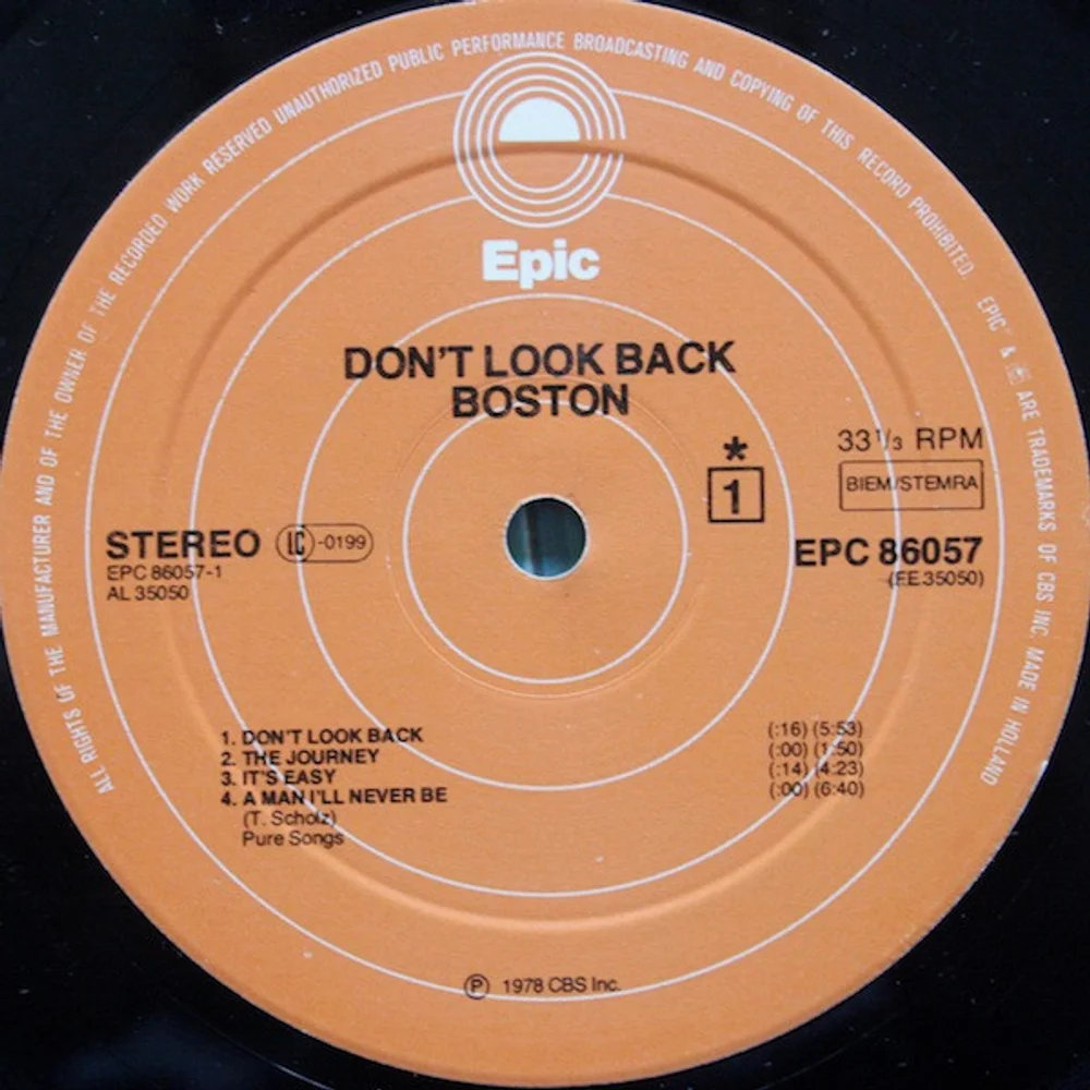 Boston - Don't Look Back (EPC 86057)