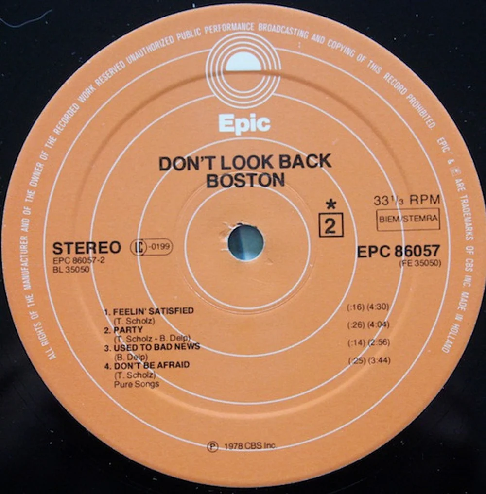Boston - Don't Look Back (EPC 86057)