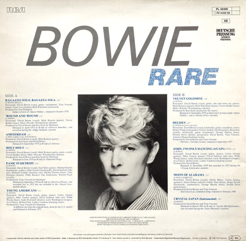 Bowie* - Rare (PL 45406)