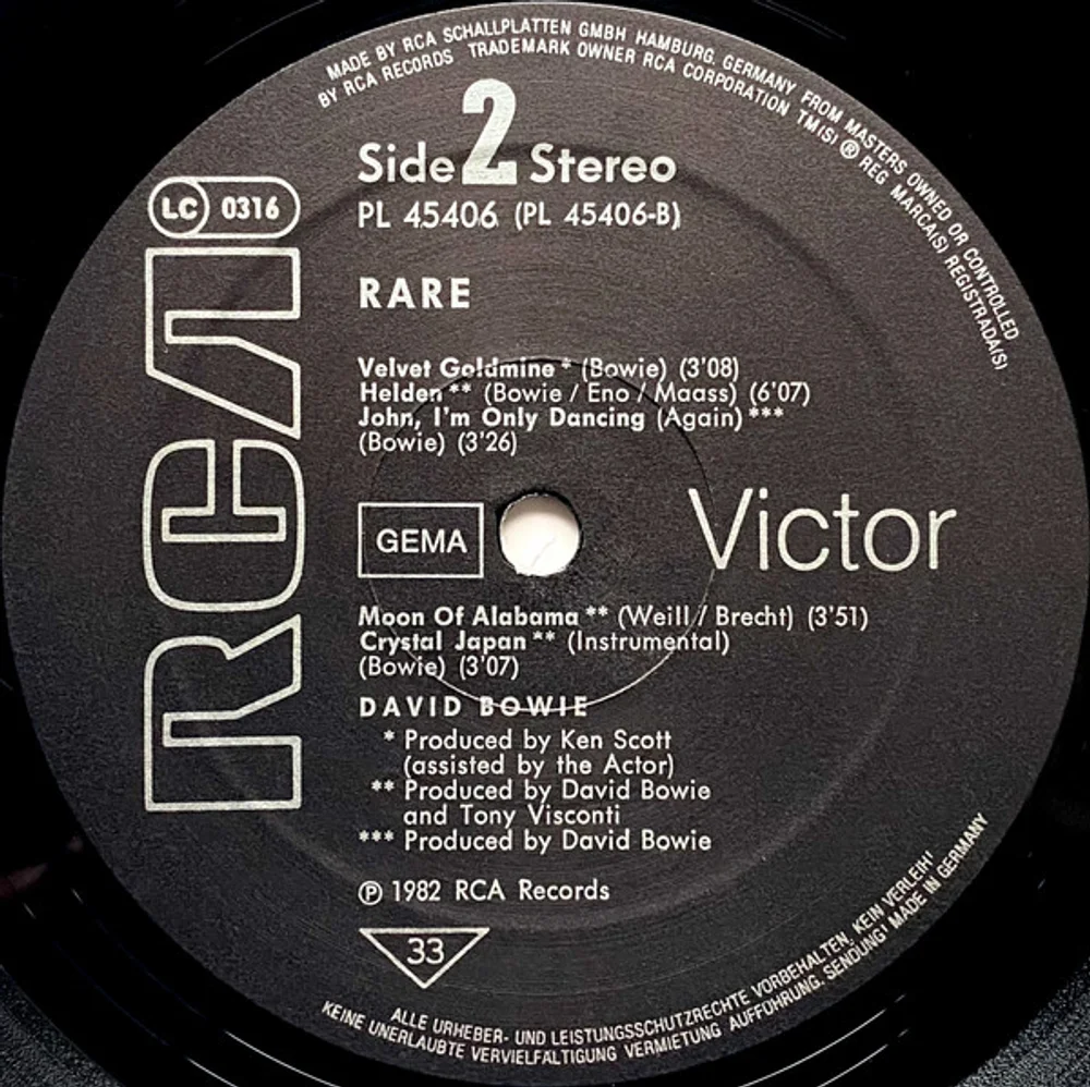 Bowie* - Rare (PL 45406)
