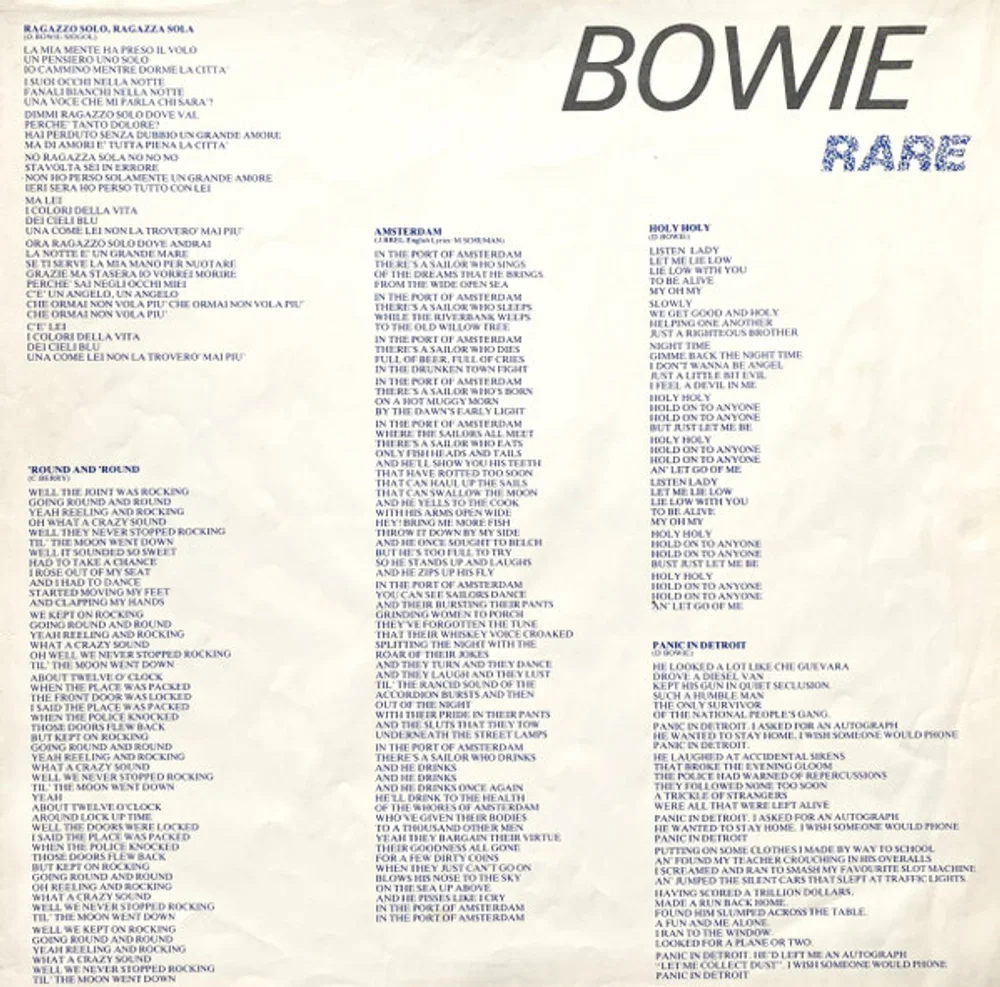 Bowie* - Rare (PL 45406)
