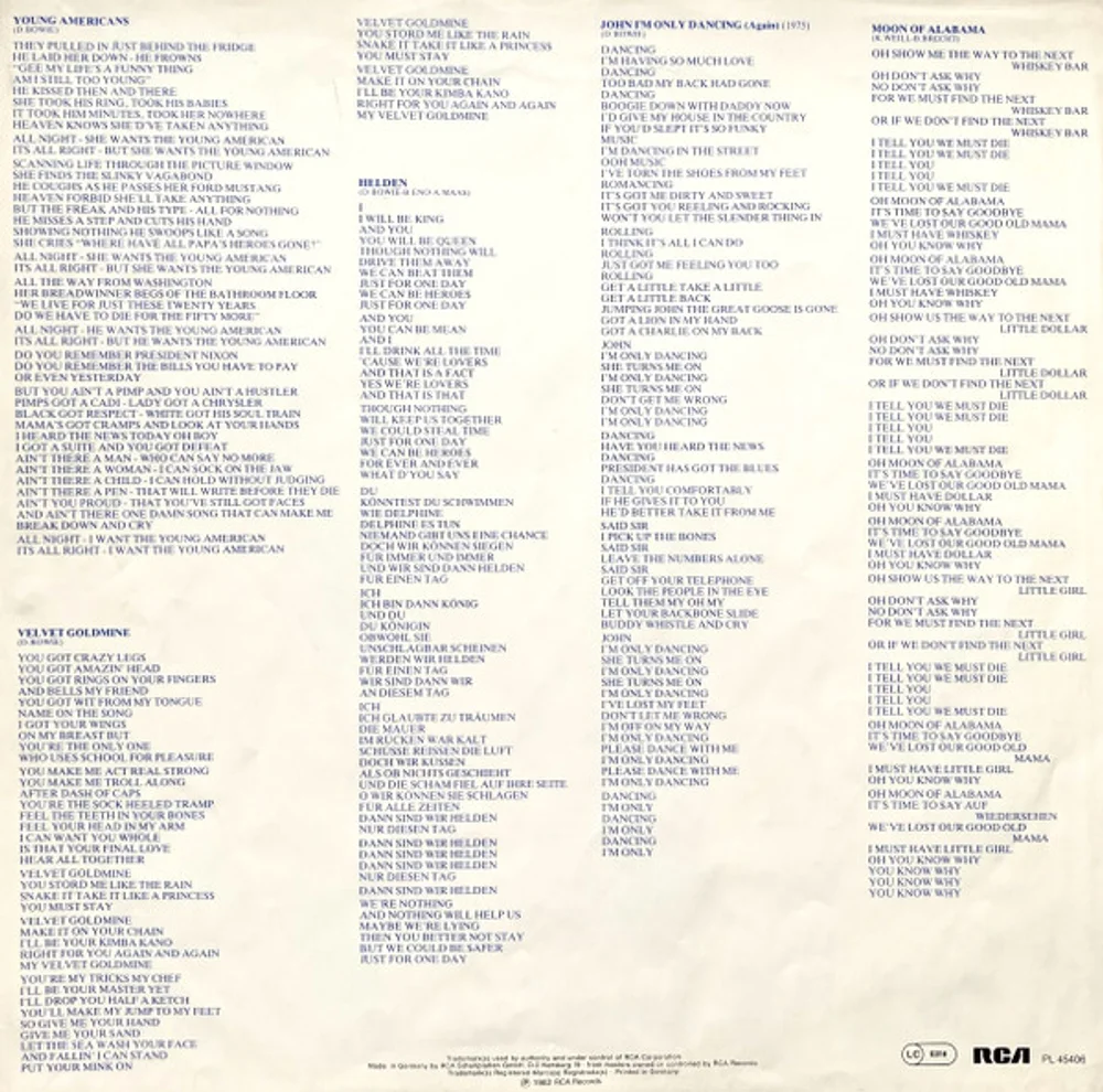 Bowie* - Rare (PL 45406)