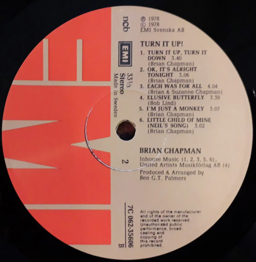 Brian Chapman - Turn It Up! (7C 062-35606)