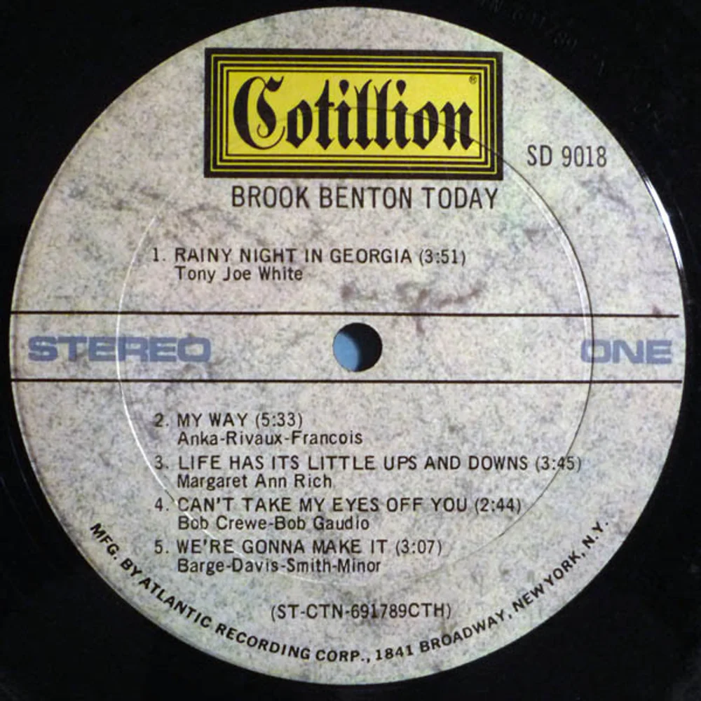 Brook Benton - Brook Benton Today (SD 9018)