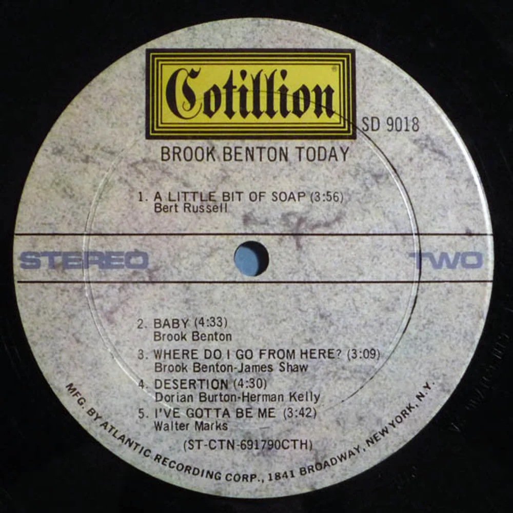 Brook Benton - Brook Benton Today (SD 9018)