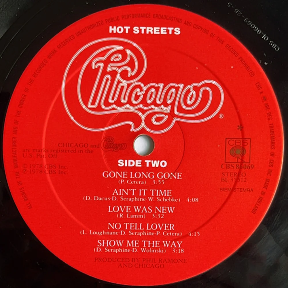 Chicago (2) - Hot Streets (CBS 86069)