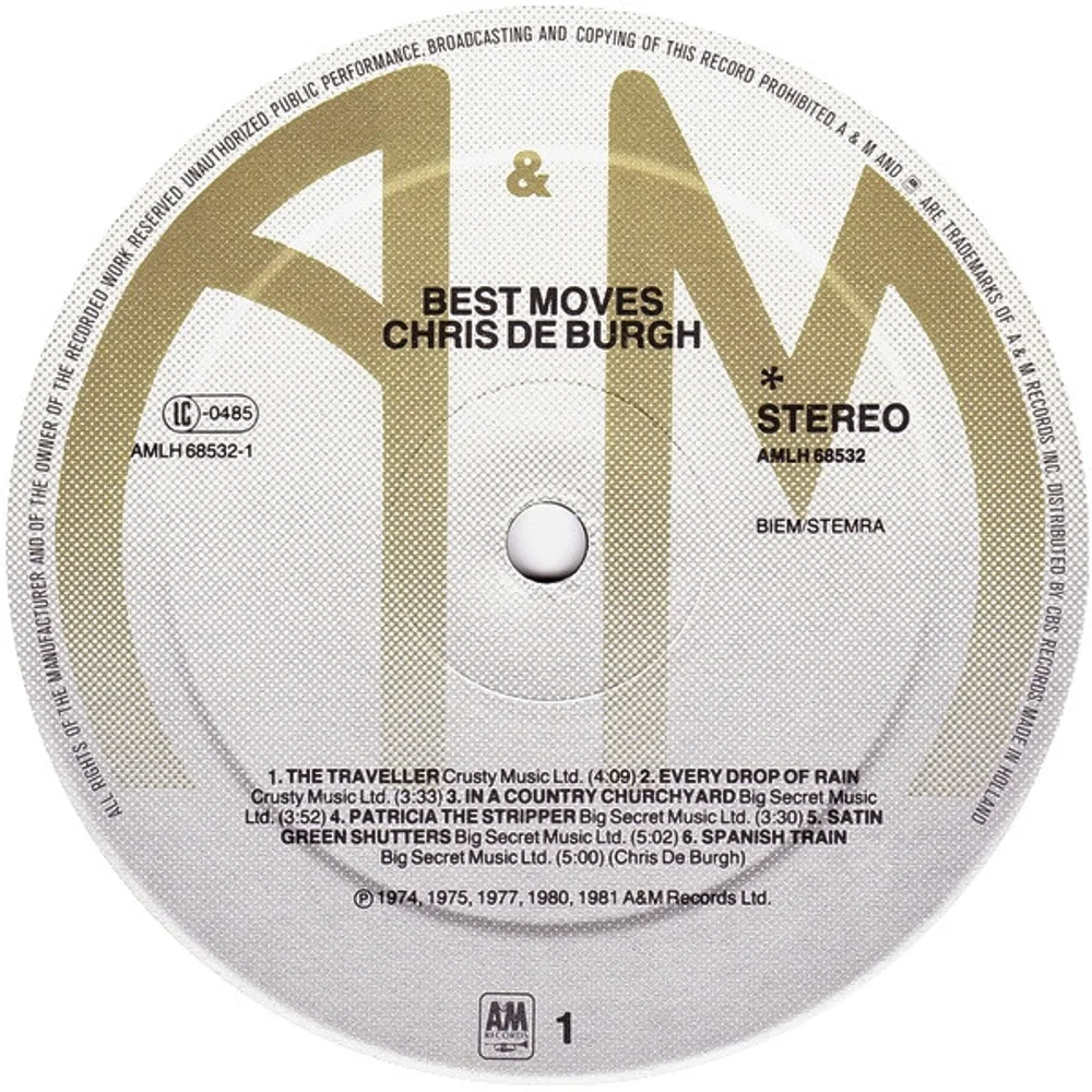 Chris de Burgh - Best Moves (AMLH 68532)
