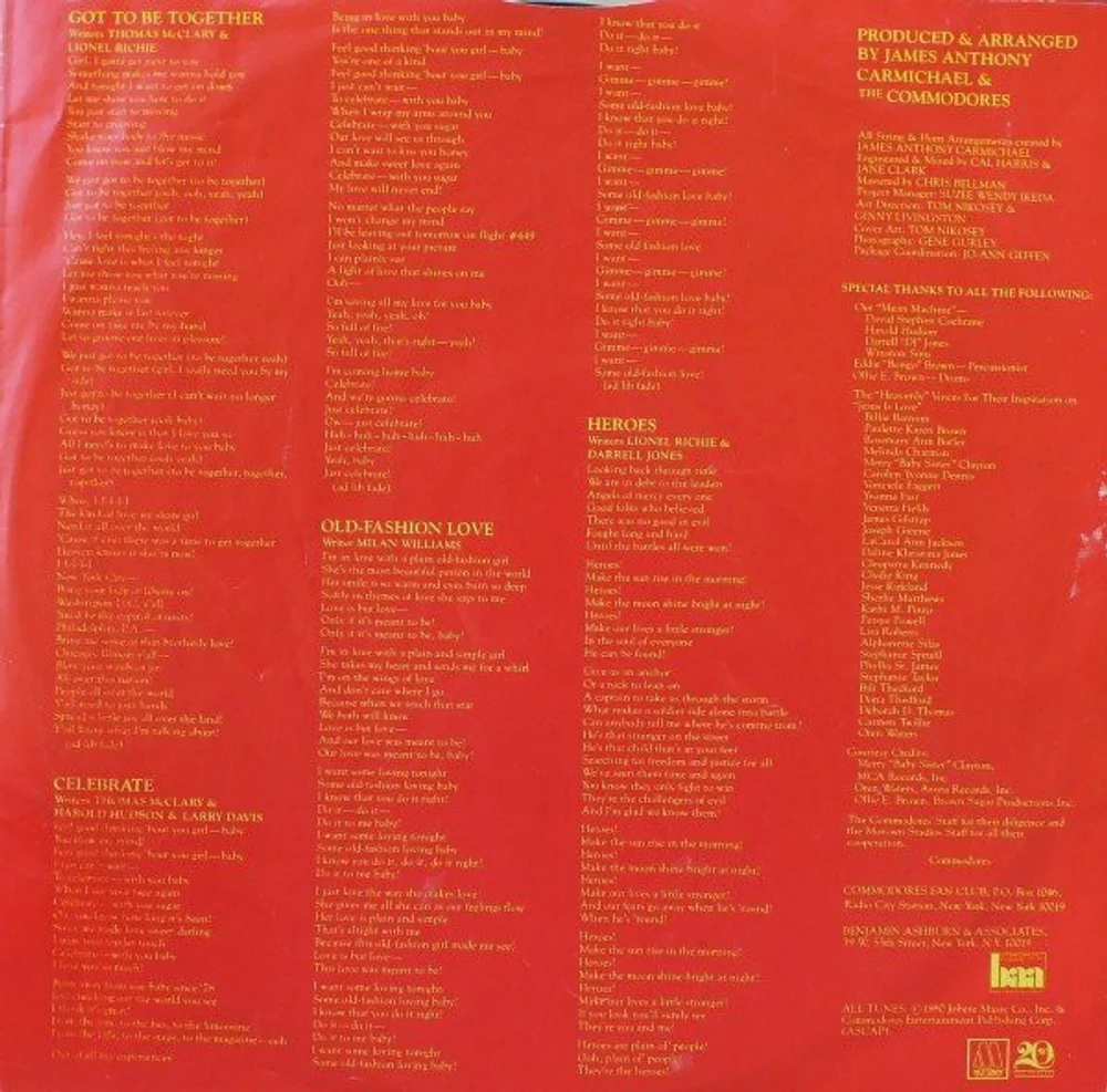 Commodores - Heroes (M8-939M1)