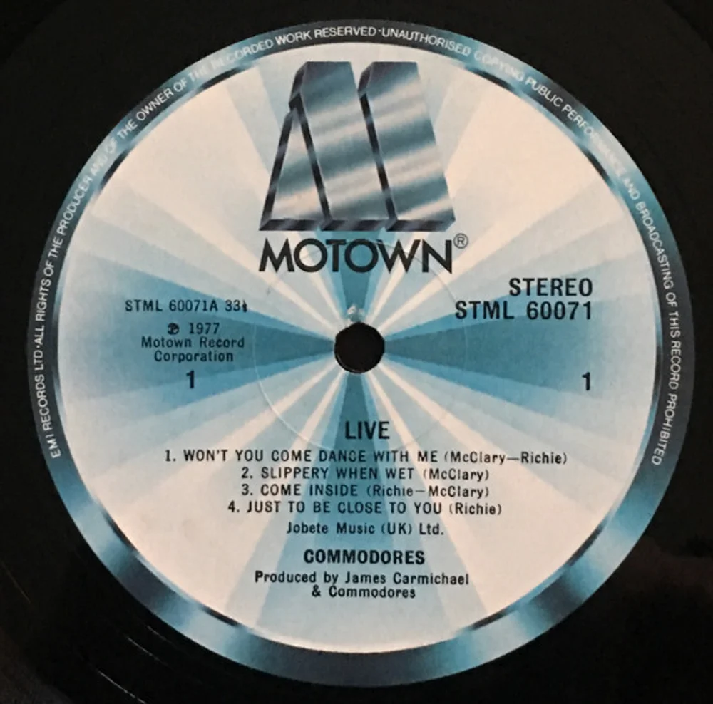Commodores - Live! (TMSP 6007)