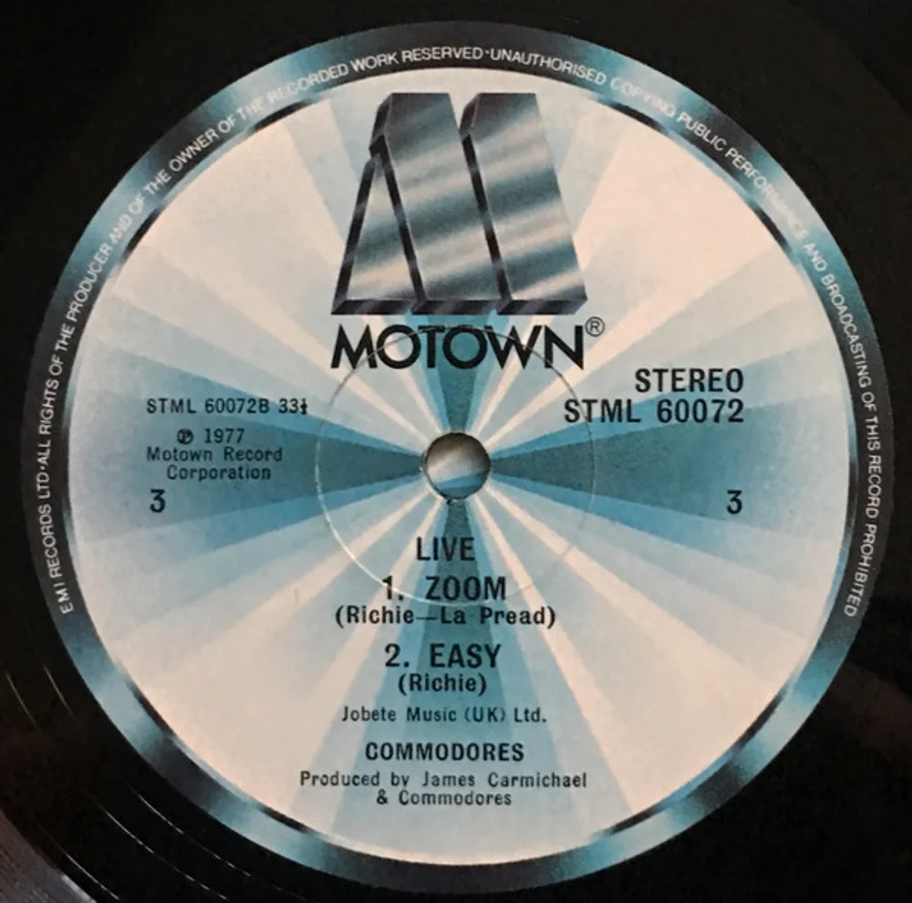 Commodores - Live! (TMSP 6007)