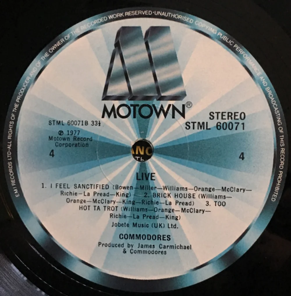 Commodores - Live! (TMSP 6007)