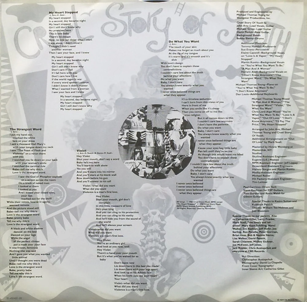 Cruel Story Of Youth - Cruel Story Of Youth (CBS 463421 1)