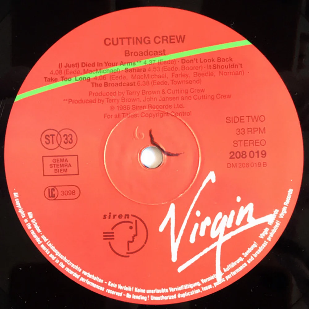 Cutting Crew - Broadcast (208 019)