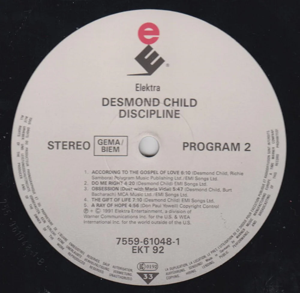 Desmond Child - Discipline (EKT 92)
