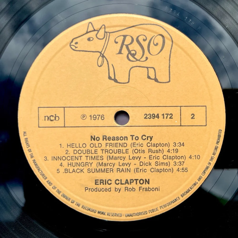 Eric Clapton - No Reason To Cry (2394 172)