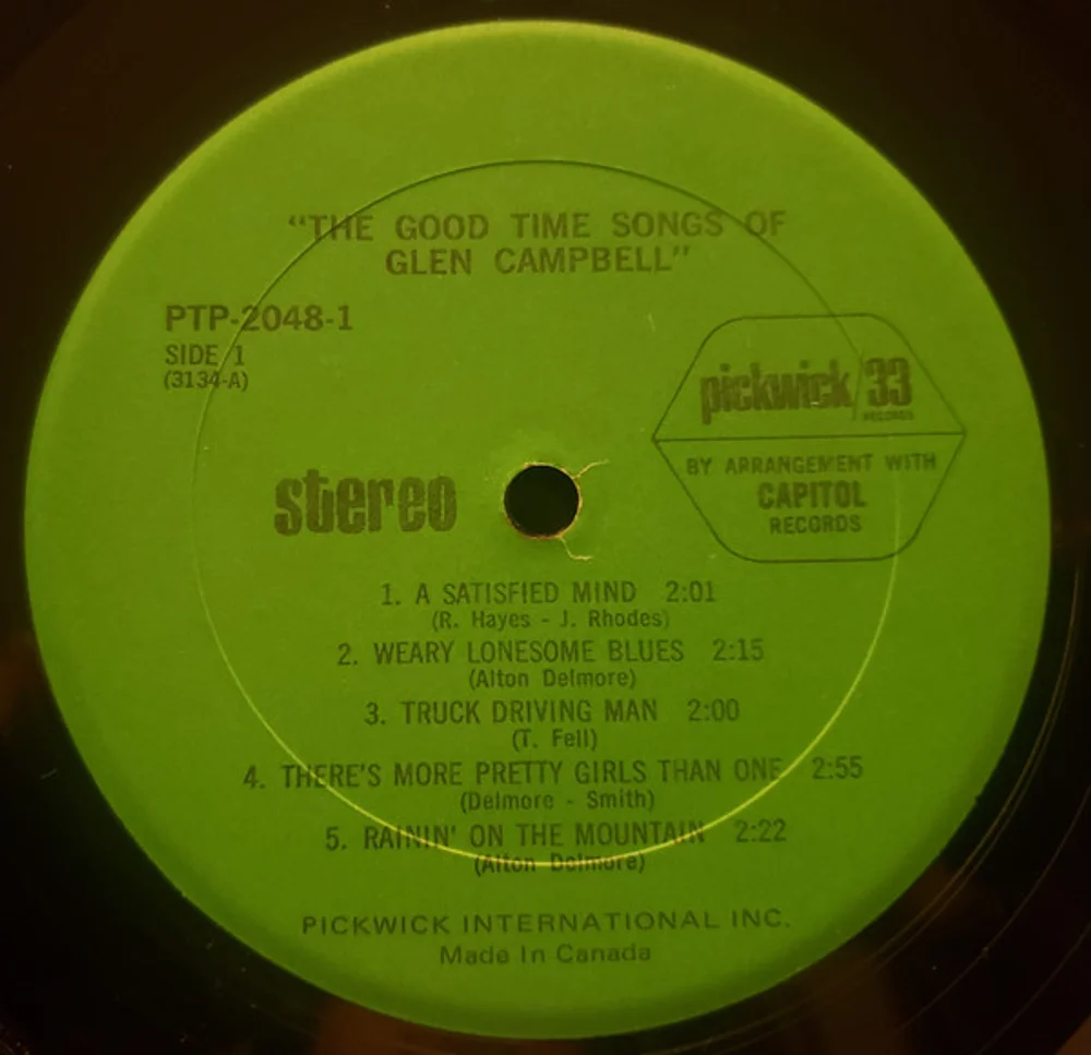 Glen Campbell - The Good Time Songs Of Glen Campbell (PTP-2048)