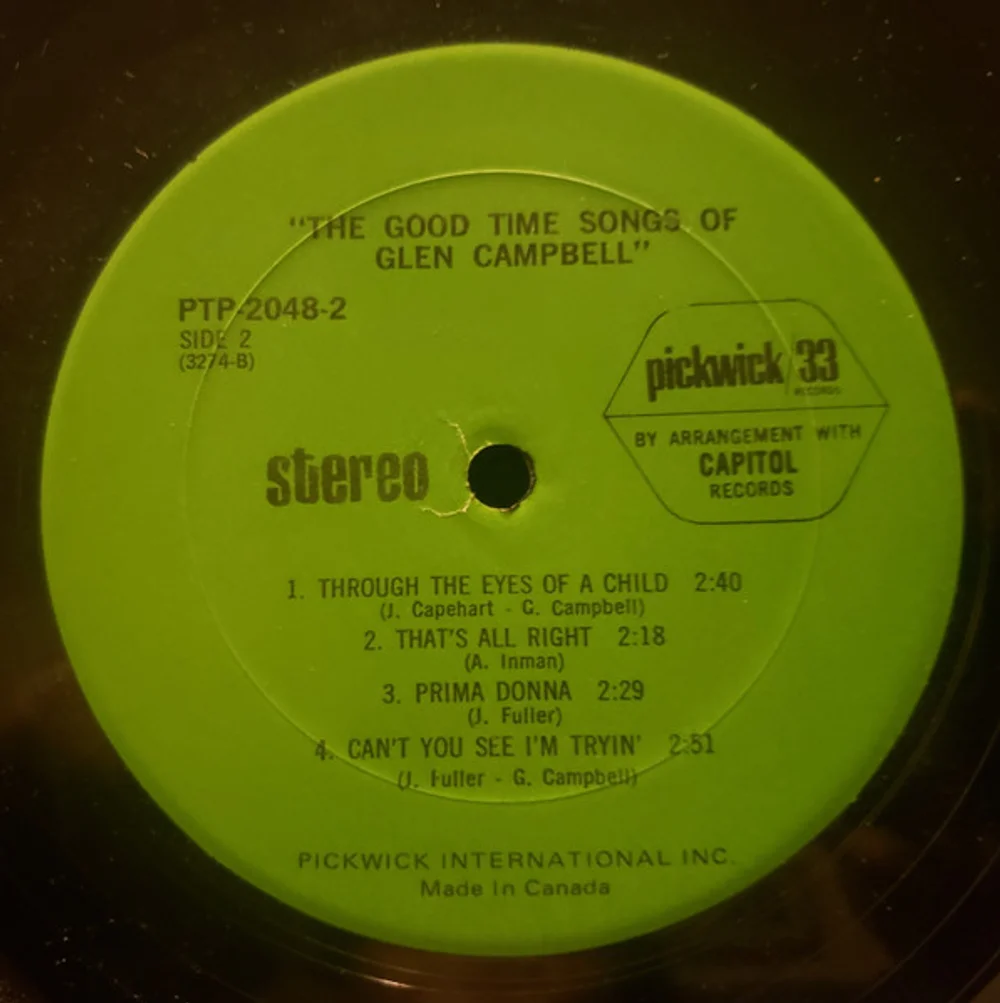 Glen Campbell - The Good Time Songs Of Glen Campbell (PTP-2048)